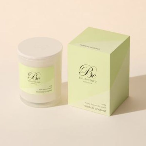 Tropical Coconut Be Enlightened Petite Scented Candle 25hrs