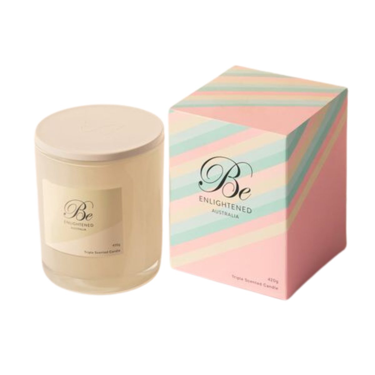 Green Tea & Figue Be Enlightened Triple Scented Elegant Candle