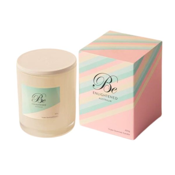 White Tea & Jasmine Be Enlightened Triple Scented Elegant Candle